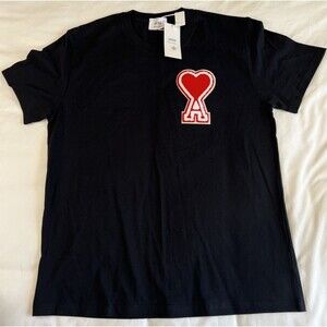 Ami alexandre mattiussi Black Red A T shirt XXL